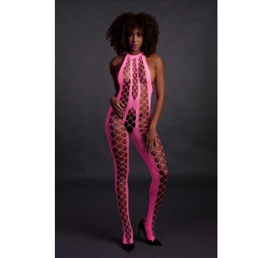 Bodystocking with Halterneck - Pink - XS/XL